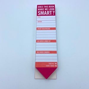 Set of multiple ‘this book...look smart’ bookmarks